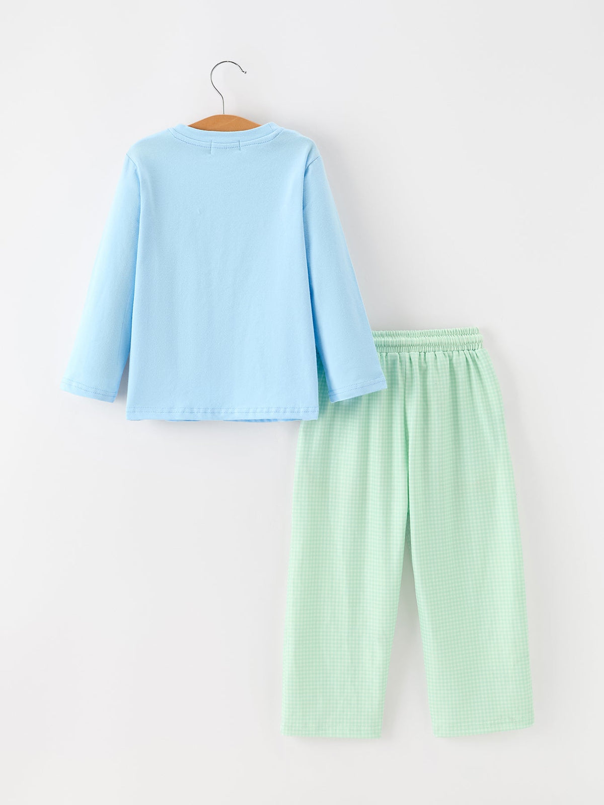 Christmas Boys Christmas Tree Embroidered Long Sleeve Top & Pants Set by Rylee Faith Designs