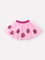 FALL Girls Pink Sequin Ballet Slipper Tulle Tutu Skirt by Rylee Faith Designs