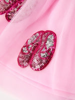 FALL Girls Pink Sequin Ballet Slipper Tulle Tutu Skirt by Rylee Faith Designs