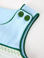 Christmas Boys Blue Christmas Tree Embroidered JonJon by Rylee Faith Designs
