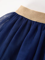 FALL Girls Navy Fox Sequin Tulle Tutu Skirt by Rylee Faith Designs