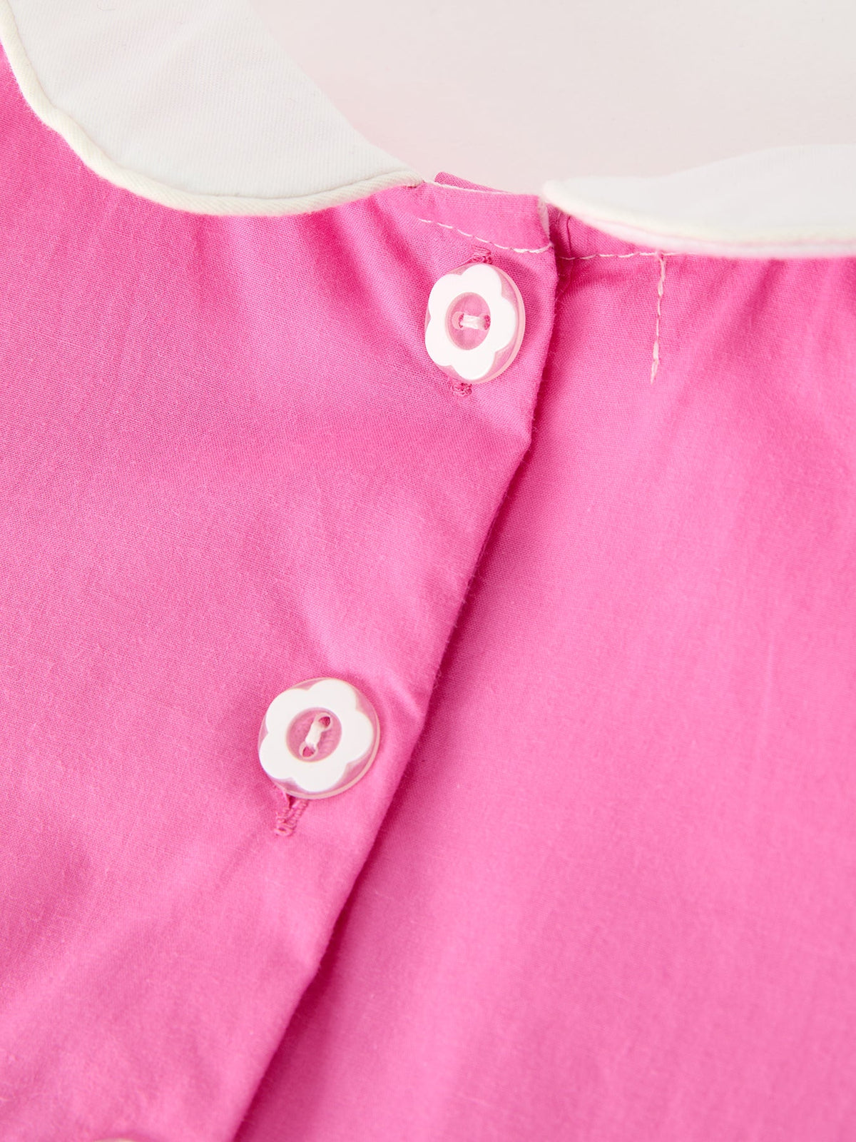 FALL Girls Hot Pink Floral Smocked Bow Bubble Romper by Rylee Faith Designs