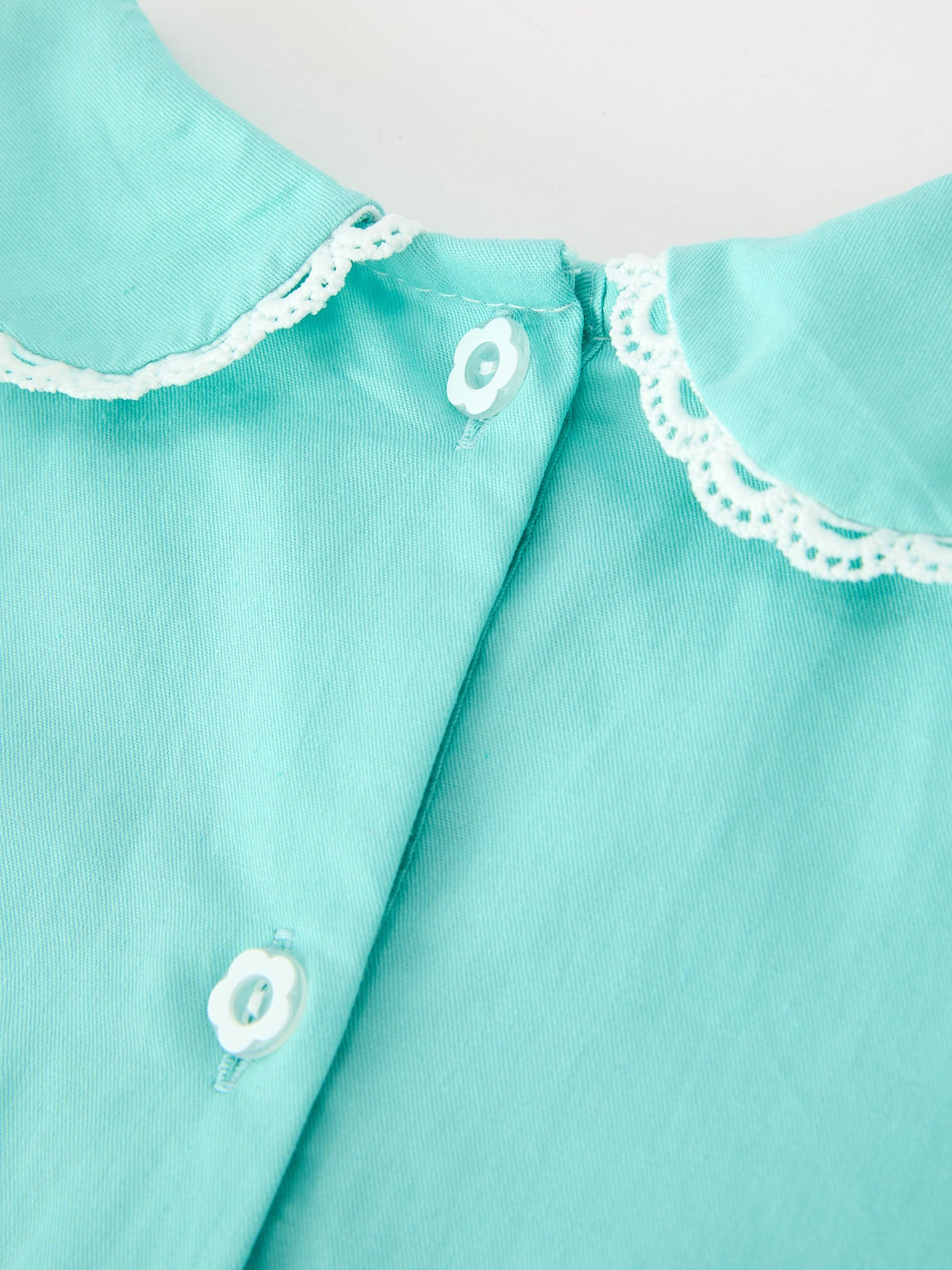 FALL Girls Aqua Floral Embroidered Smocked Dress by Rylee Faith Designs