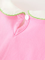 Baby Girls Christmas Pink Bow Christmas Tree Top & Bloomer Set by Rylee Faith Designs