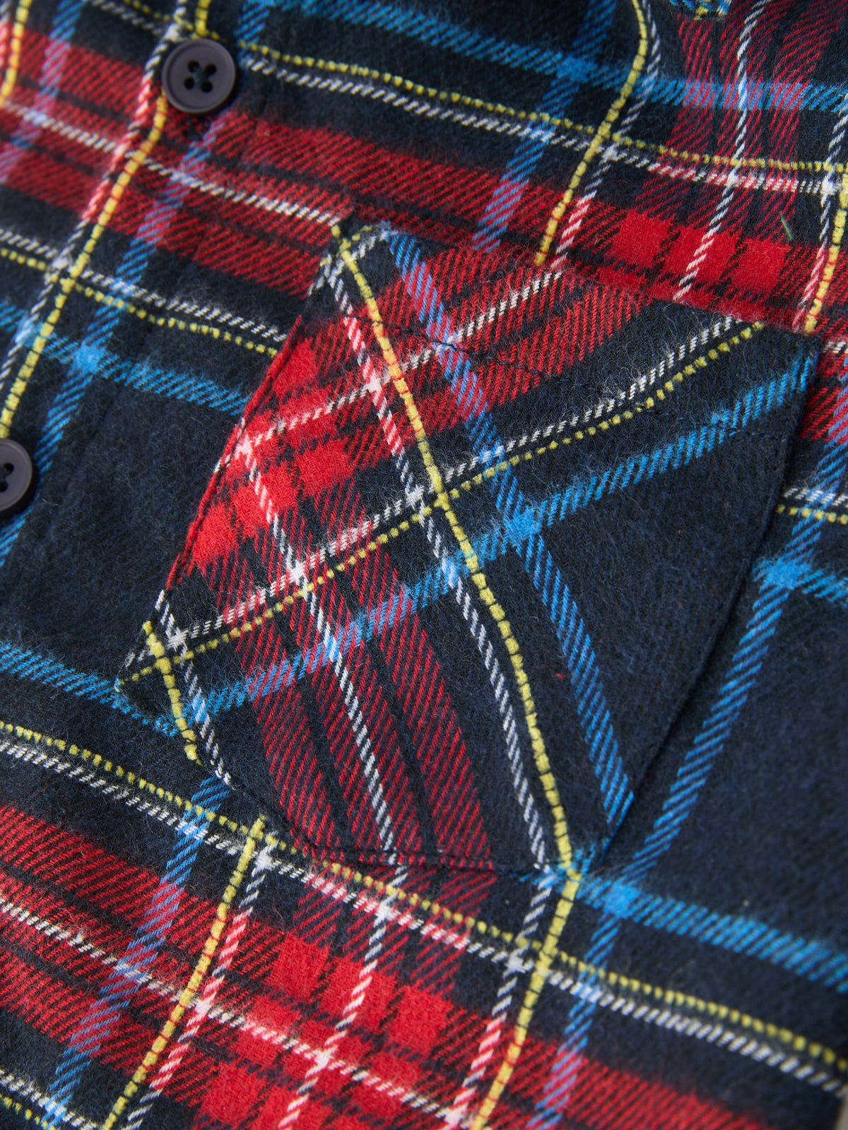 Christmas Boys Red Navy Plaid Button Down Shirt by Rylee Faith Designs