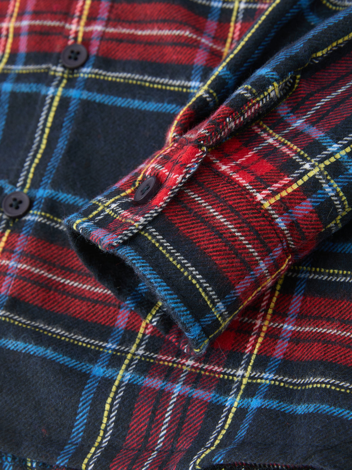 Christmas Boys Red Navy Plaid Button Down Shirt by Rylee Faith Designs