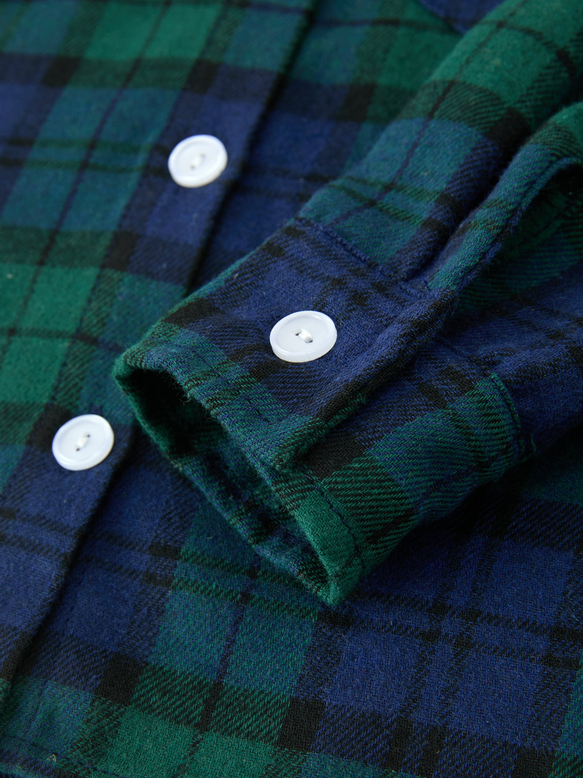 Christmas Boys Green & Navy Plaid Button Down Shirt by Rylee Faith Designs