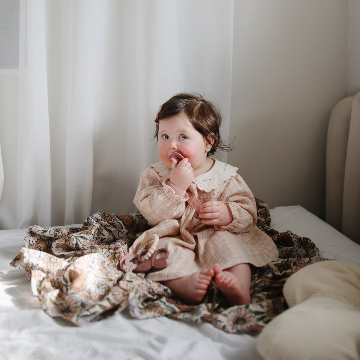 Organic Cotton Muslin Swaddle Blanket by Mushie