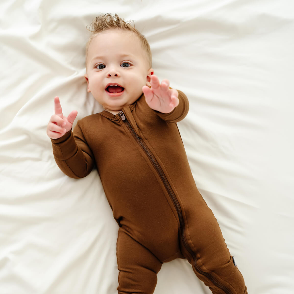 Soft Bamboo Pajamas w/ DreamCuffs® by Dreamland Baby