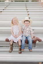 Pony Smocked Dress by Mebie Baby