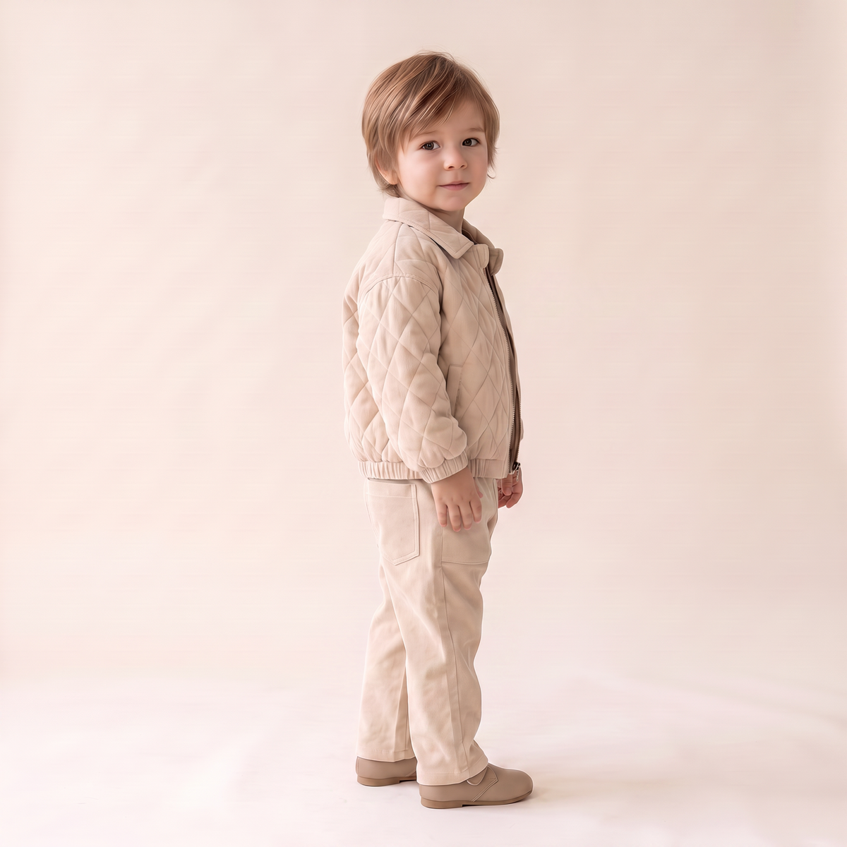 Organic Corduroy Pants - Oat by Makemake Organics