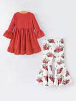 Rylee Faith Designs Christmas Festive Red Dress And Headband Set For Girls - Apparel & Accessories > Clothing > Outfit Sets Outfit