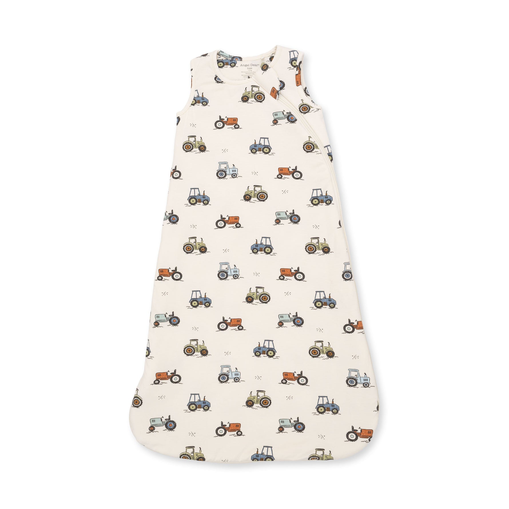 Baby sleep bag in Future Farmer print with two-way zipper down the front