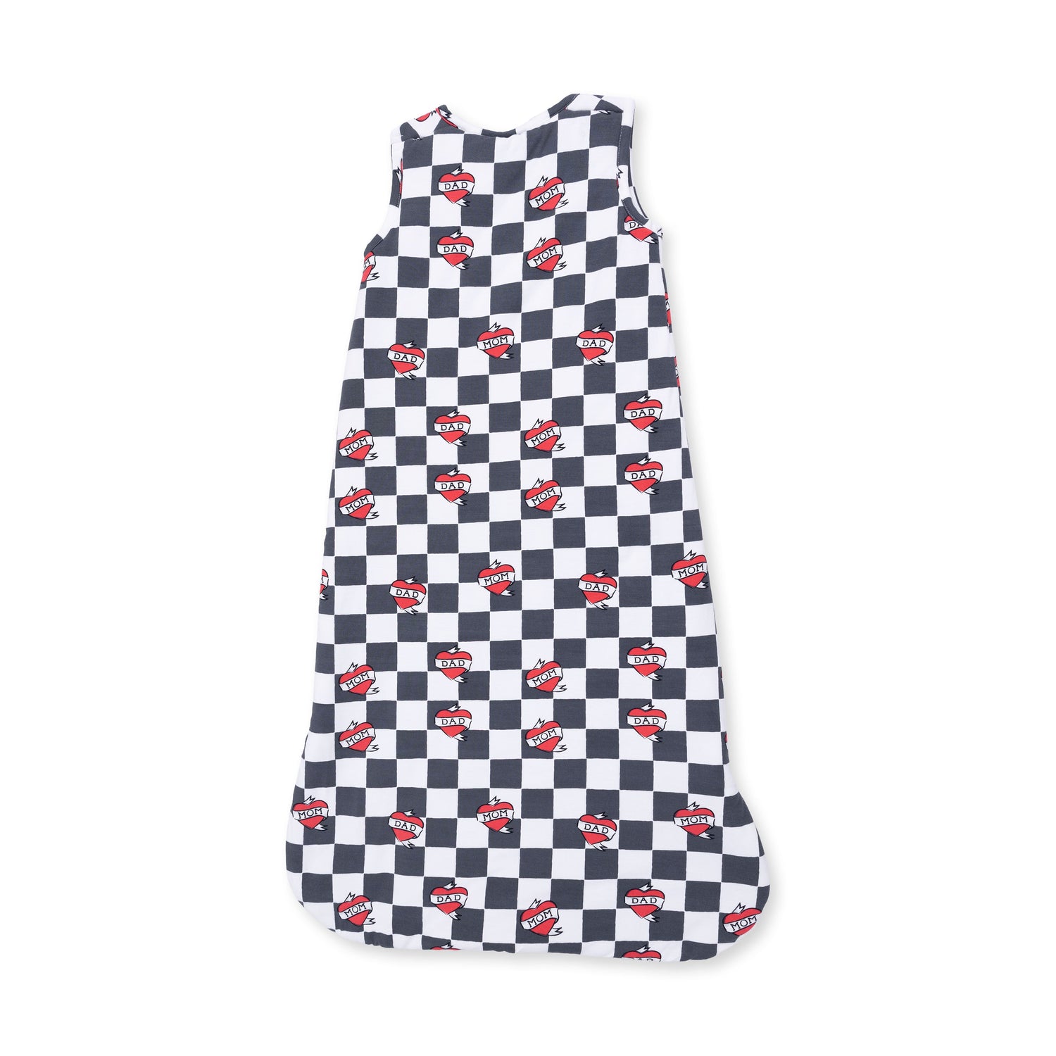 Heart Tattoo Check Black - Sleep Bag