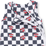 Heart Tattoo Check Black - Sleep Bag by Angel Dear