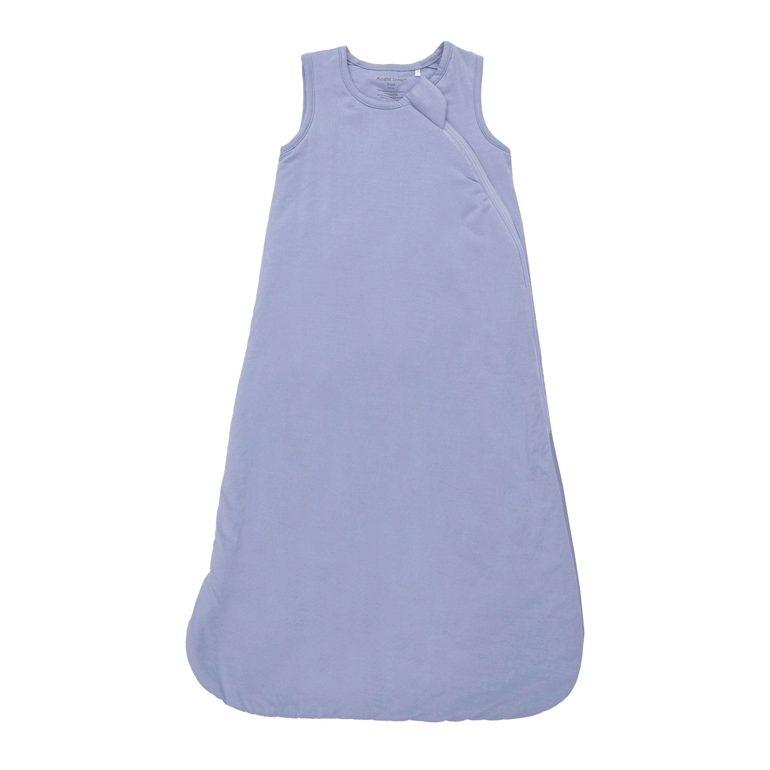 Sleep Bag in solid blue fog with a full-length front zipper and sleeveless armholes