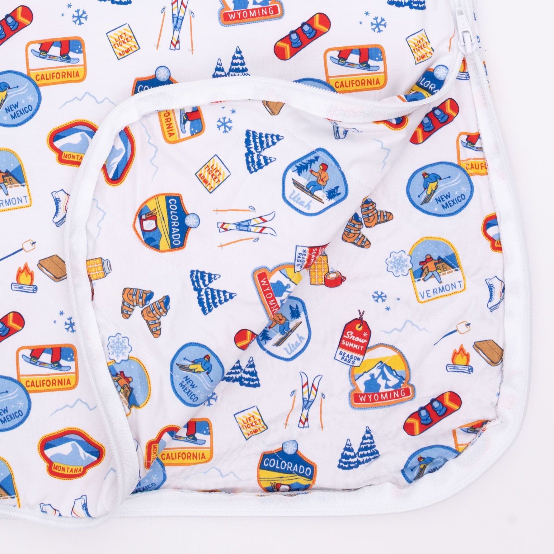 Vintage Ski Patches - Sleep Bag by Angel Dear