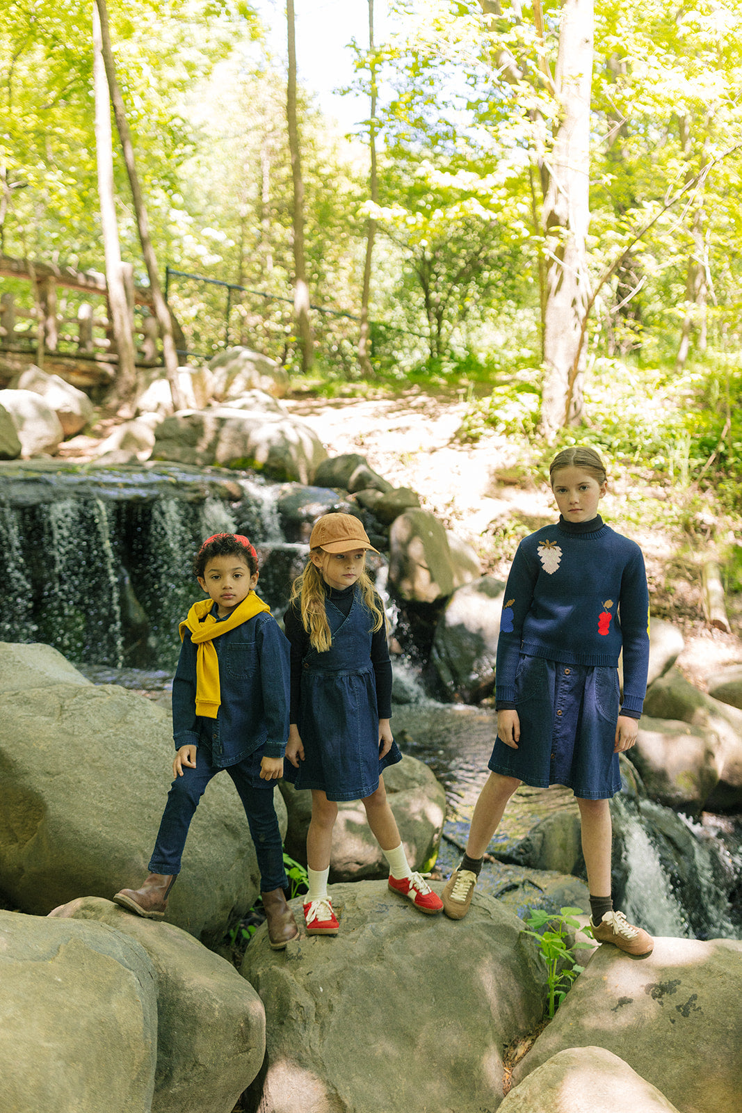 Nina Knit Sweater - Navy by Crew Kids NY (view 3 of 5)