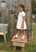 Crew Kids NY Cynthia Dress With Front Pocket And Side Stripe Details For Girls by Crew Kids NY at Everetts Place