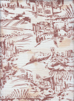 Brown Toile Ruffle Nursing Pillow Cover by Little Mae & Co