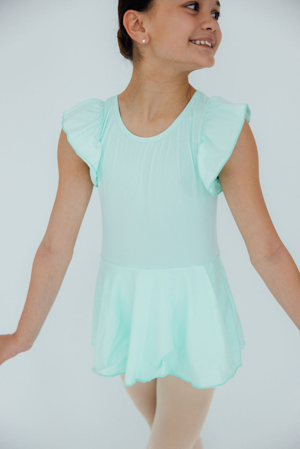 Mila & Rose ® Pastel Green Short Sleeve Twirl Leotard for Girls Dance - Apparel & Accessories > Clothing > Activewear > Dance Dresses, Skirts & Costumes Twirl Leotard S/S