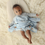 Bleu La La Luxury Knit Mushroom Swaddle Baby Blanket Made from 100 Percent Cotton for Year-Round Comfort - Baby & Toddler > Swaddling & Receiving Blankets > Swaddling Blankets