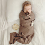 Bleu La La Organic Pointelle Swaddle Blanket and Hat Gift Set - Baby & Toddler > Swaddling & Receiving Blankets > Swaddling Blankets