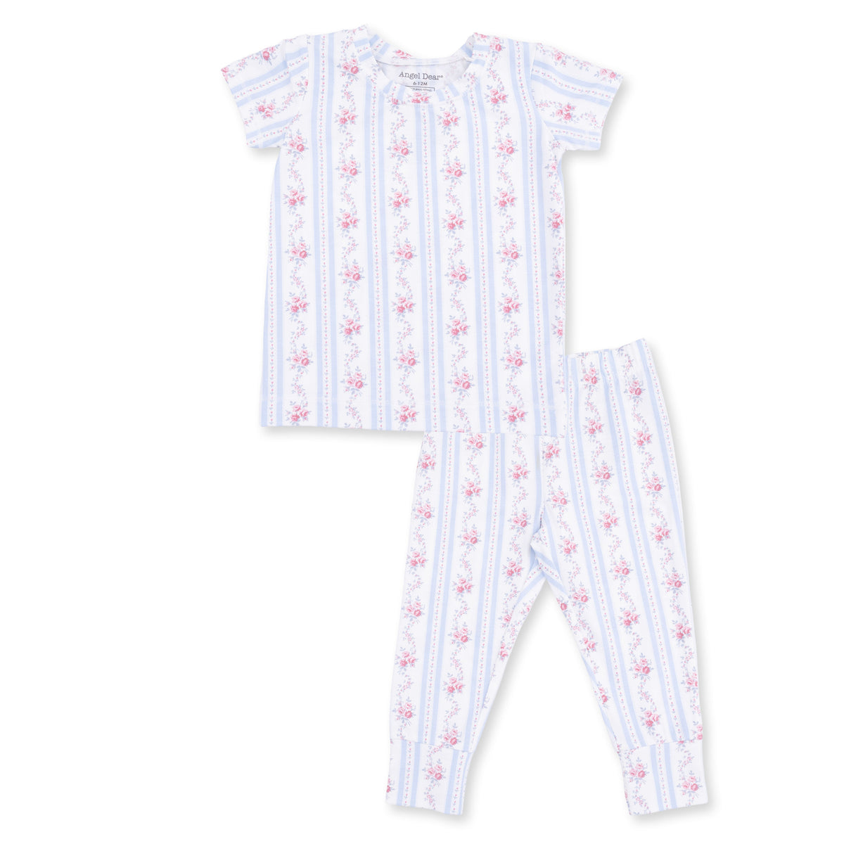 Viscose Bamboo Short Sleeve Loungewear Set - Anna Floral by Angel Dear (view 2 of 5)