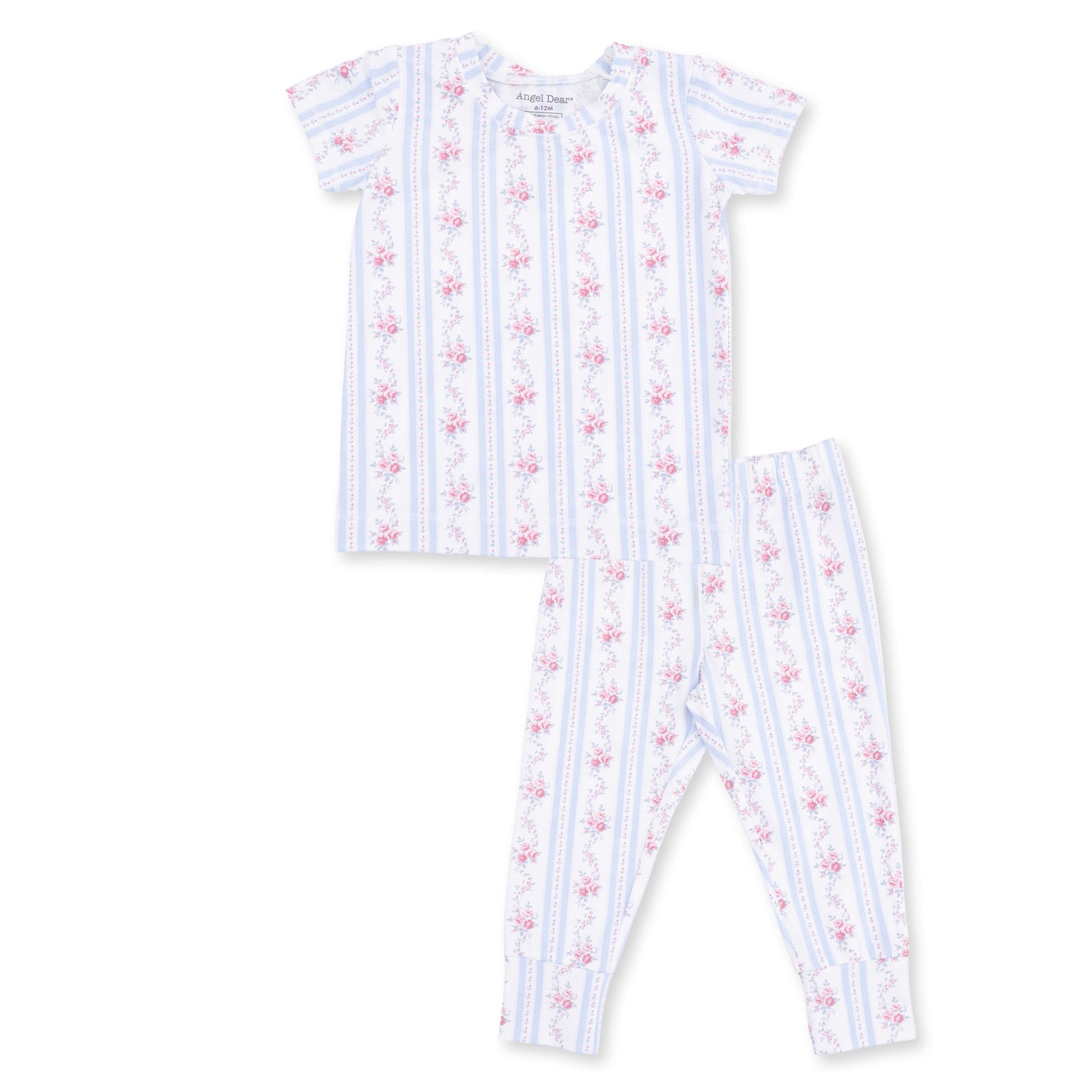 Viscose Bamboo Short Sleeve Loungewear Set - Anna Floral by Angel Dear (view 2 of 5)