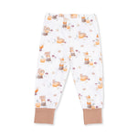 Woodland Animals with Pumpkins - Short Sleeve Loungewear Set by Angel Dear