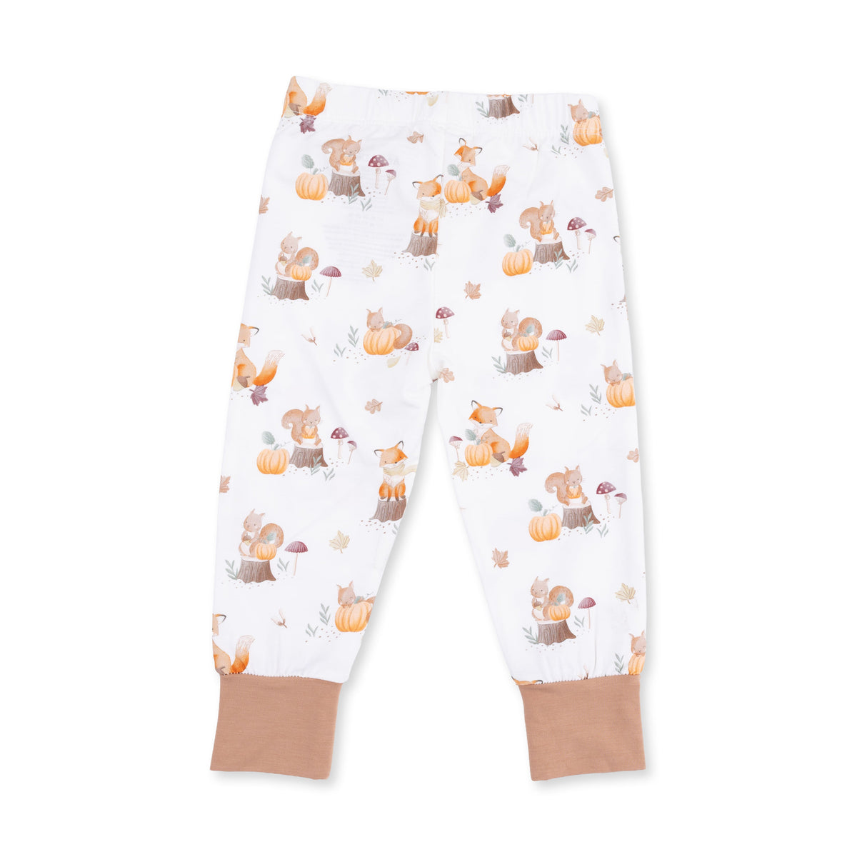 Woodland Animals with Pumpkins - Short Sleeve Loungewear Set by Angel Dear