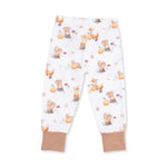 Woodland Animals with Pumpkins - Short Sleeve Loungewear Set by Angel Dear