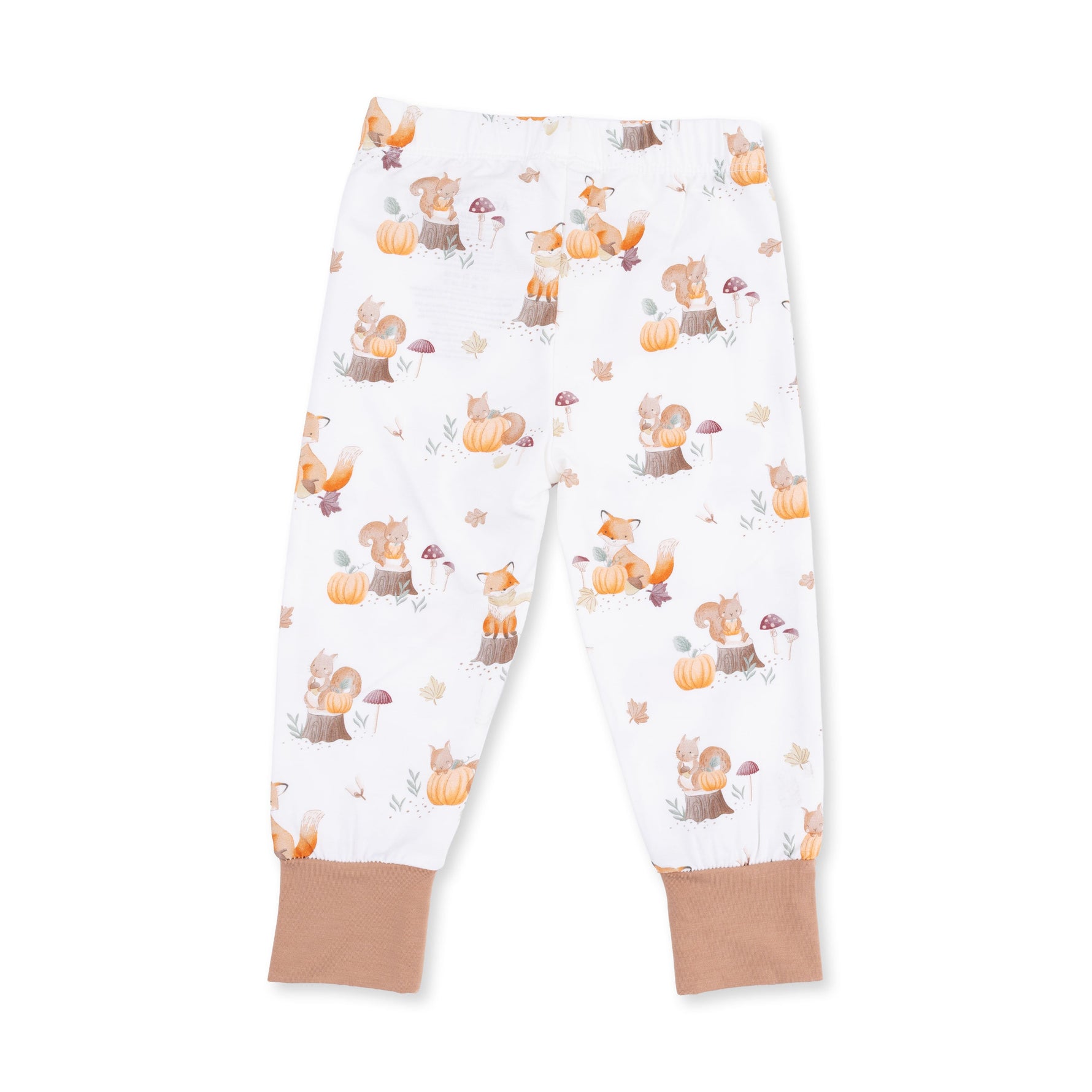 Woodland Animals with Pumpkins - Short Sleeve Loungewear Set by Angel Dear