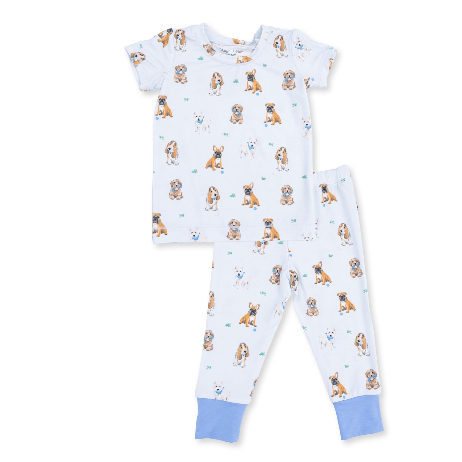 Viscose from Bamboo Short Sleeve Loungewear Set - Bestie by Angel Dear (view 2 of 5)