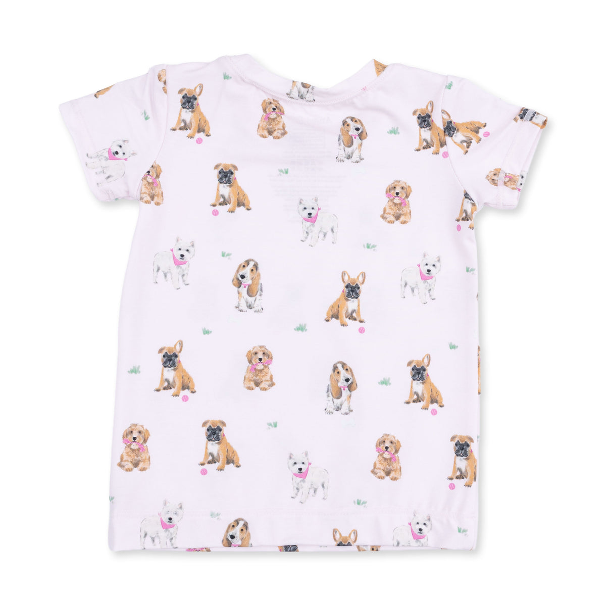 Viscose from Bamboo Loungewear Set - Bestie Dogs Pink by Angel Dear (view 3 of 5)