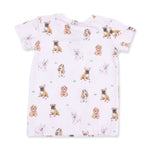 Viscose from Bamboo Loungewear Set - Bestie Dogs Pink by Angel Dear (view 3 of 5)
