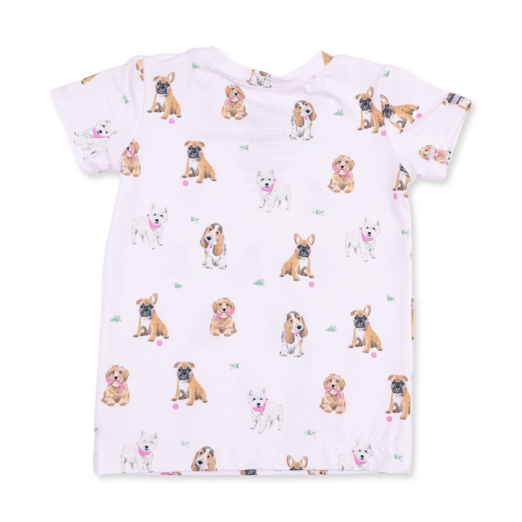 Viscose from Bamboo Loungewear Set - Bestie Dogs Pink by Angel Dear (view 3 of 5)