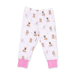 Viscose from Bamboo Loungewear Set - Bestie Dogs Pink by Angel Dear (view 4 of 5)