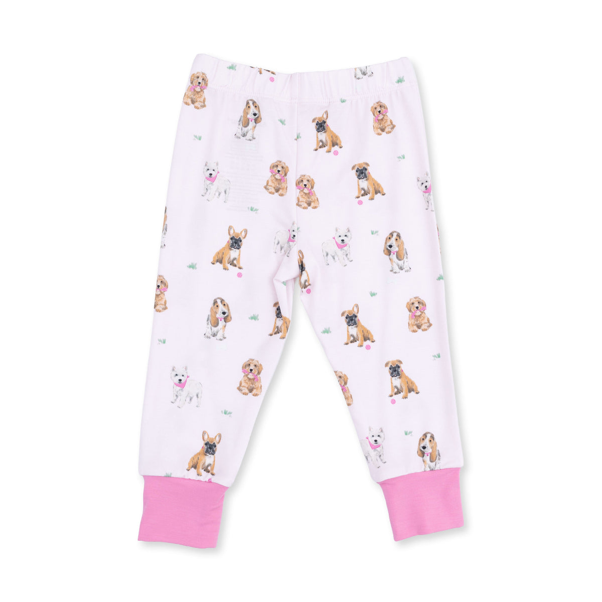 Viscose from Bamboo Loungewear Set - Bestie Dogs Pink by Angel Dear (view 5 of 5)