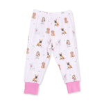 Viscose from Bamboo Loungewear Set - Bestie Dogs Pink by Angel Dear (view 5 of 5)