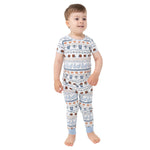 Football Stripe - Short Sleeve Loungewear Set by Angel Dear (view 1 of 6)