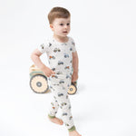 Future Farmer short sleeve loungewear set with a farm-themed top and matching pull-on pants