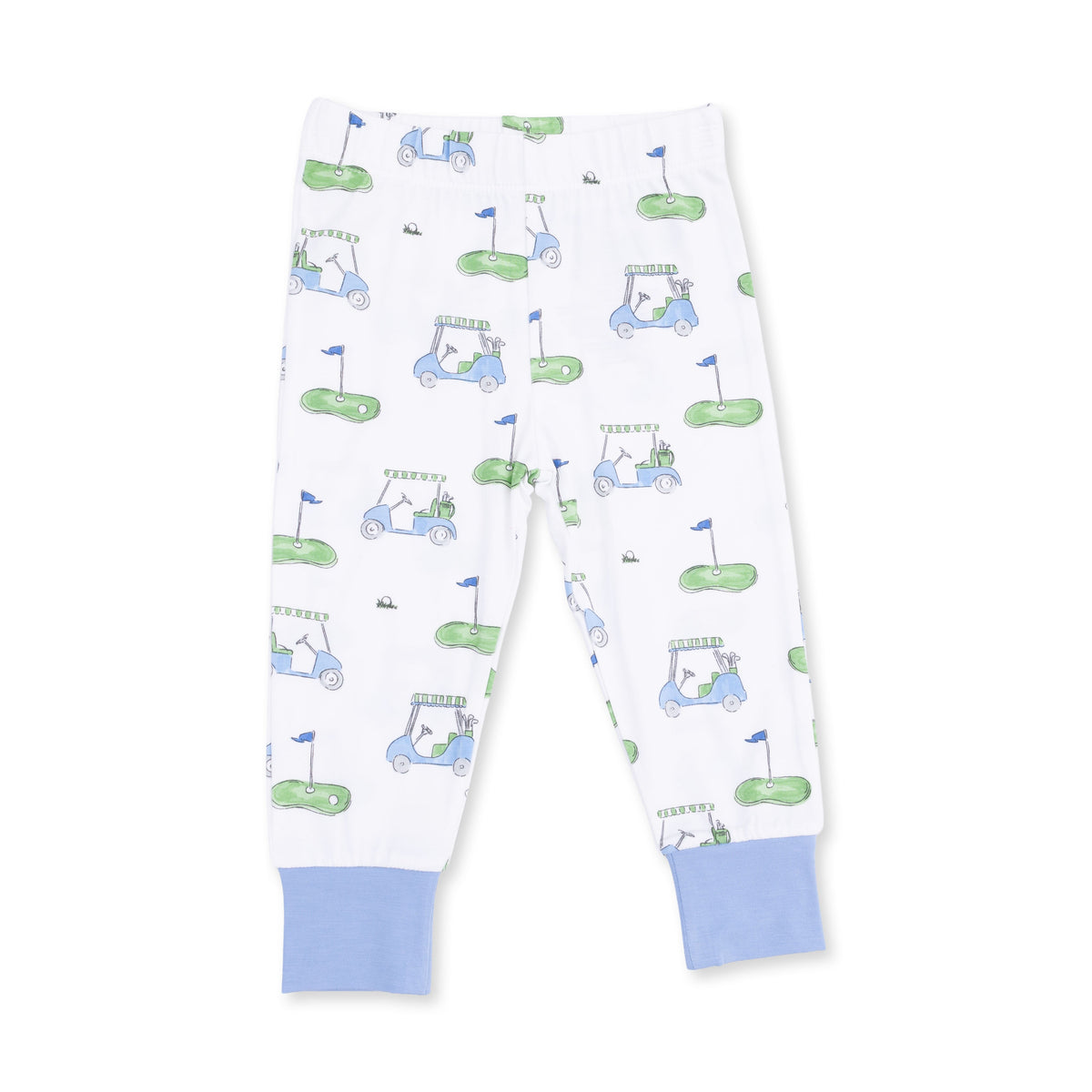 Golf Carts Blue - Short Sleeve Loungewear Set by Angel Dear