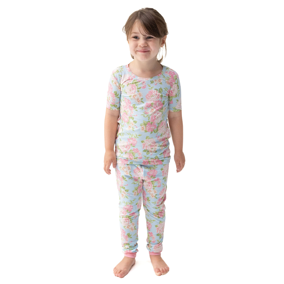 Viscose Bamboo Short Sleeve Loungewear Set - Angeline