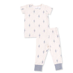 Lightning Bolt Viscose - Short Sleeve Loungewear Set by Angel Dear (view 2 of 5)