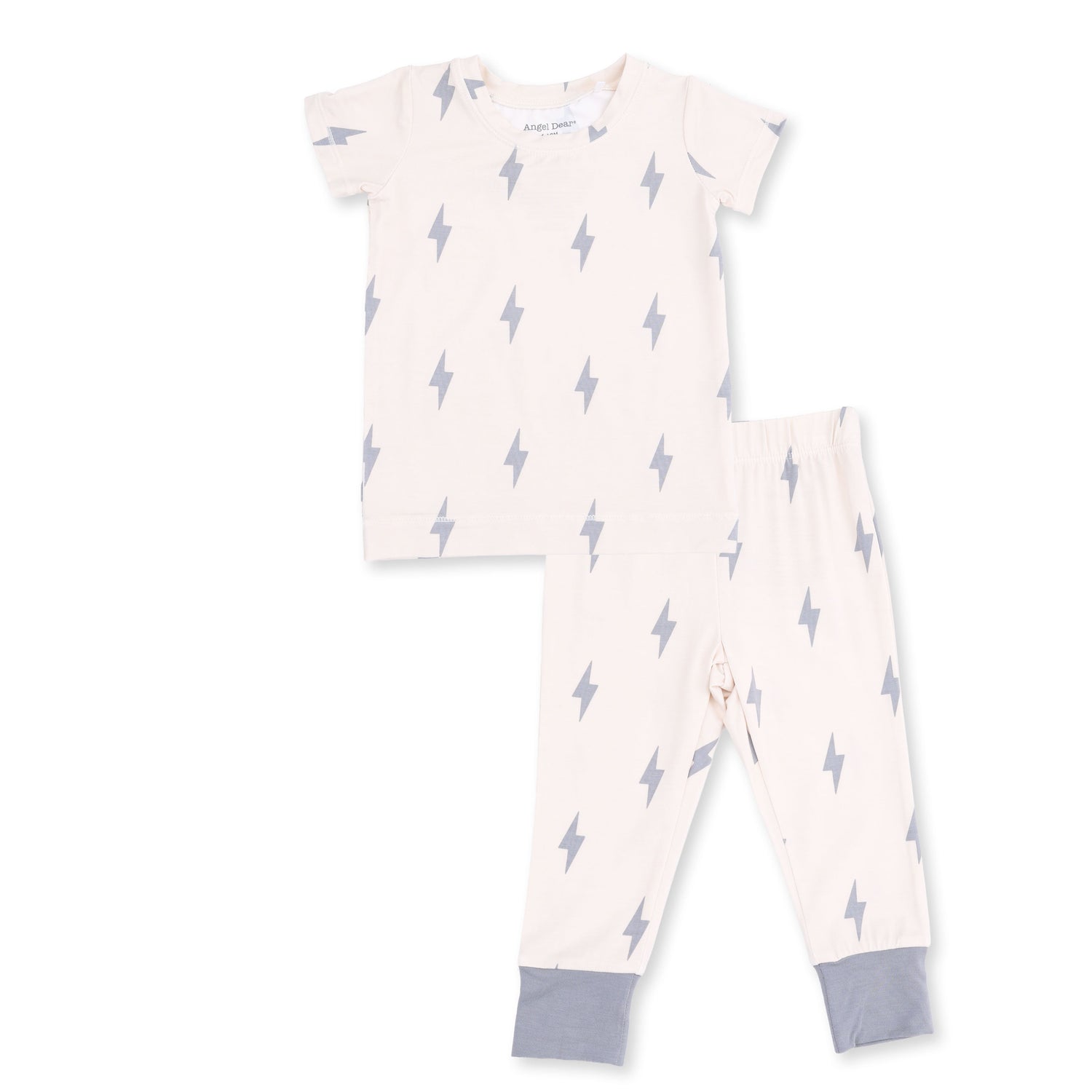 Lightning Bolt Viscose - Short Sleeve Loungewear Set by Angel Dear (view 2 of 5)