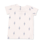 Lightning Bolt Viscose - Short Sleeve Loungewear Set by Angel Dear (view 3 of 5)