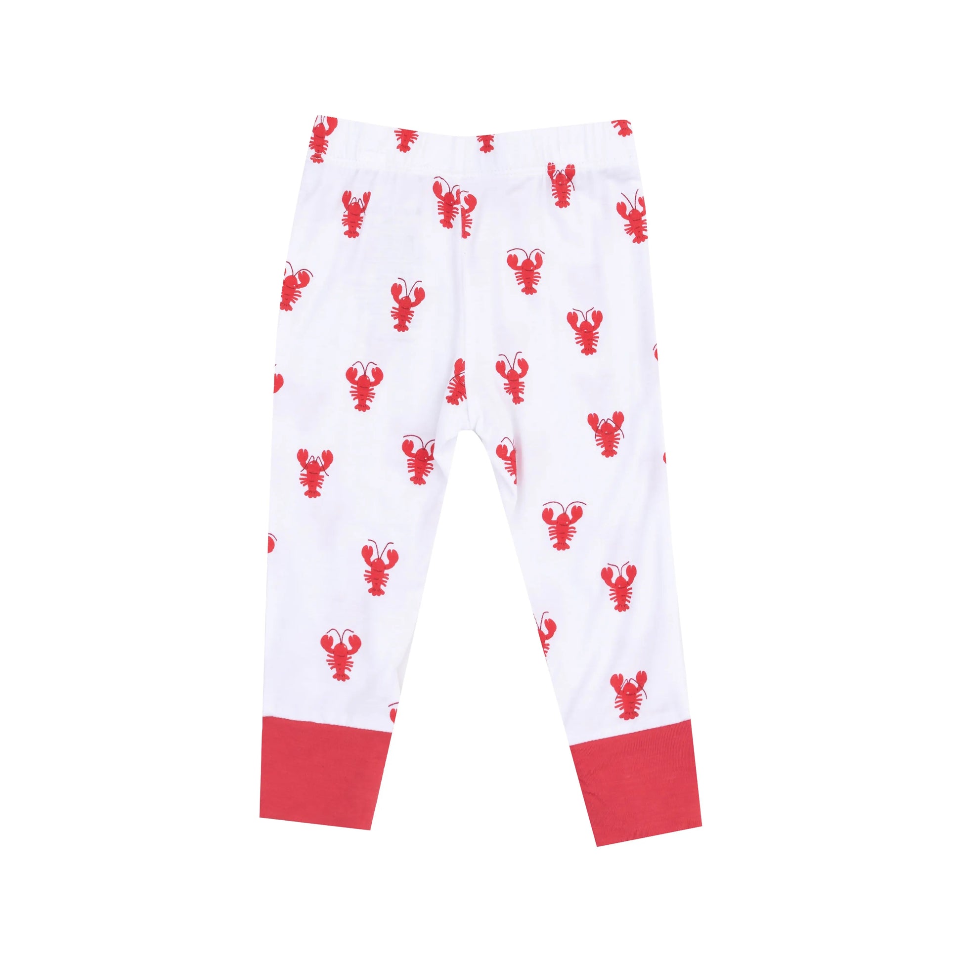 Short Sleeve Loungewear Lobster Bamboo 2 Piece Pajama Set for Kids.