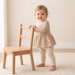 Organic Bodysuit Dress & Leggings Set - Rustbloom by Makemake Organics