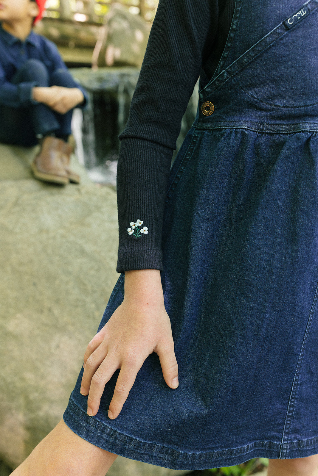 Louise Rib Turtleneck - Navy by Crew Kids NY (view 6 of 6)